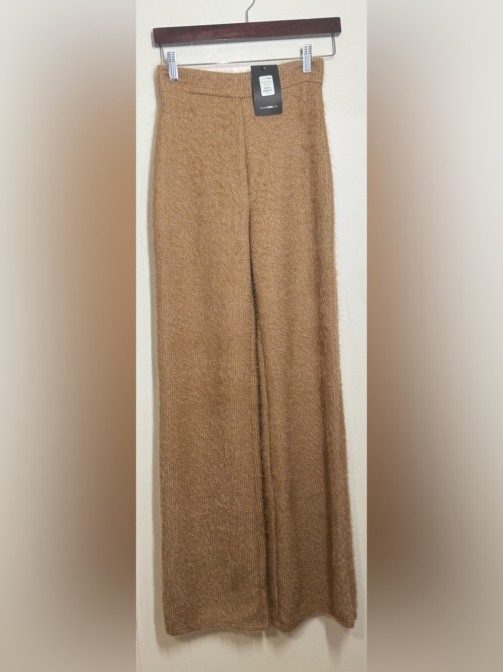 Fashion Nova Pay Attentiom Fuzzy Wide Leg Pant